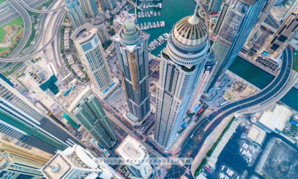 aerial view dubai