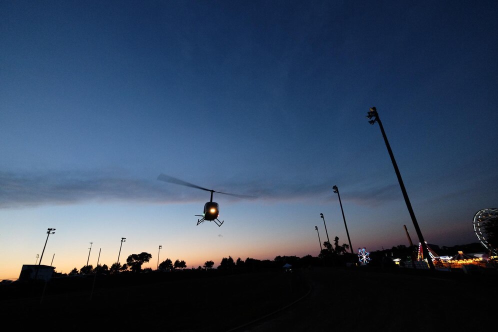 Dubai at night with Helicopters Ride Dubai and capture breathtaking aerial views of the city's skyline.