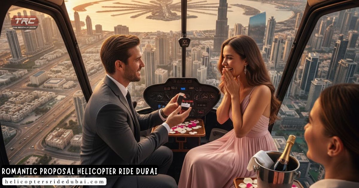 Proposal Helicopter Ride Dubai